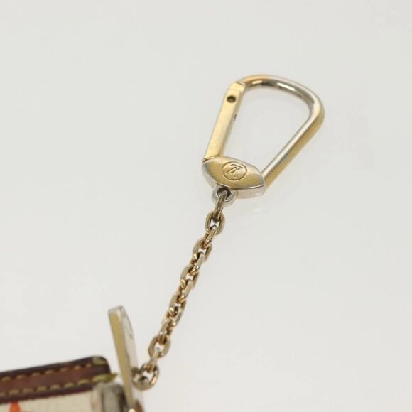 LOUIS VUITTON Multicolor Pochette Cles Coin Purse White M92655 LV Auth 141583 - Picture 9 of 16
